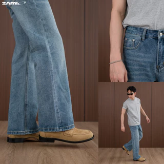 ZAMIO RAYMOND JEAN กางเกงยีนส์เอวสูงทรง bootcut ปลายขาบานเล็กน้อย
