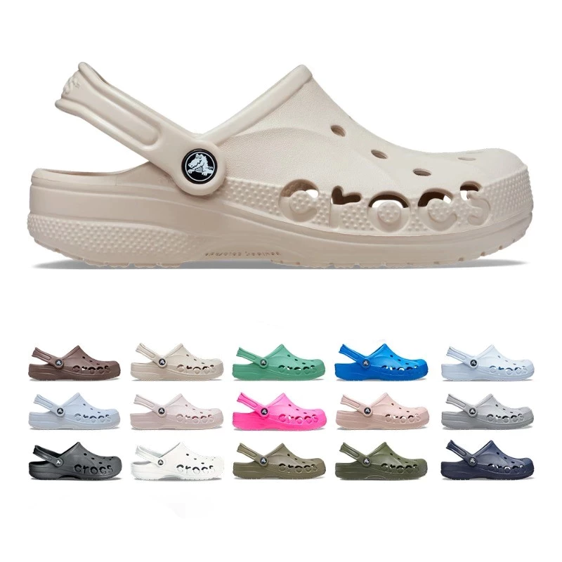 Crocs Baya Classic Clogs รองเท้าแตะผู้ชายผู้หญิง เบา กันลื่น ใส่สบาย สำหรับใส่ในบ้าน กลางแจ้ง และชายหาด