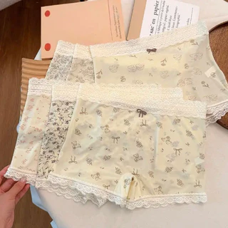 M-XL 👙กางเกงใน กางเกงชั้นในสตรี ผ้าฝ้าย 100%🌿 ระบายอากาศได้ดี💨 ทรงสวย✨ สินค้าพร้อมส่งจากไทย
