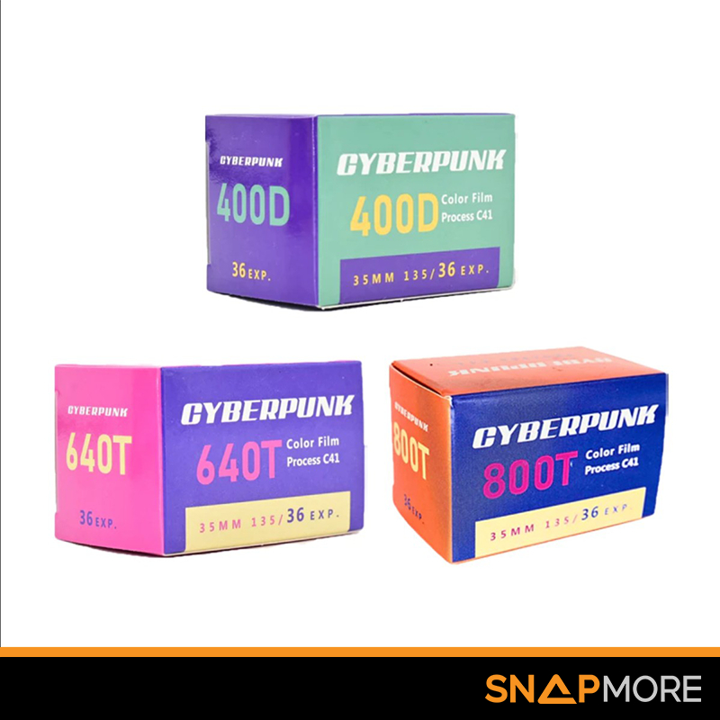 ฟิล์มสี CYBERPUNK 400D / 640T / 800T Color Film 36EXP 35mm 135 Film Process C41