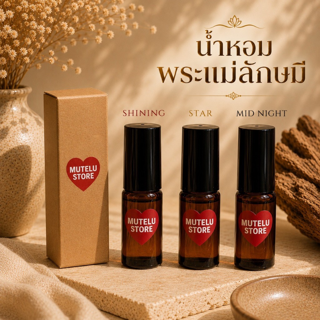 [ผ่านพิธีปลุกเสก] น้ำหอมสายมู พระแม่ลักษมี เสริมเสน่หา เมตตามหานิยม น้ำหอมมงคลพกพา ดึงดูดโชค