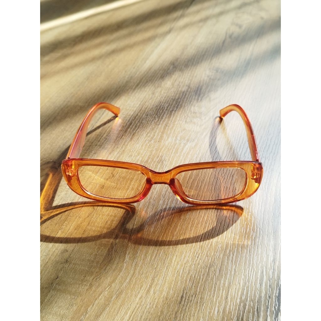 แว่นกันแดดแฟชั่น UV400 ทรงสี่เหลี่ยม สีส้ม STARJUR SJ-08