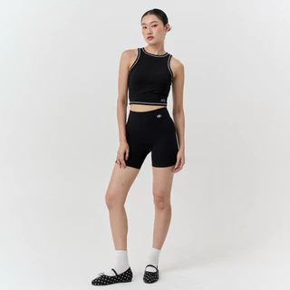 Healthyattitude.bkk - Racquet Club Top สปอร์ตบราคอสูง แต่งขอบ