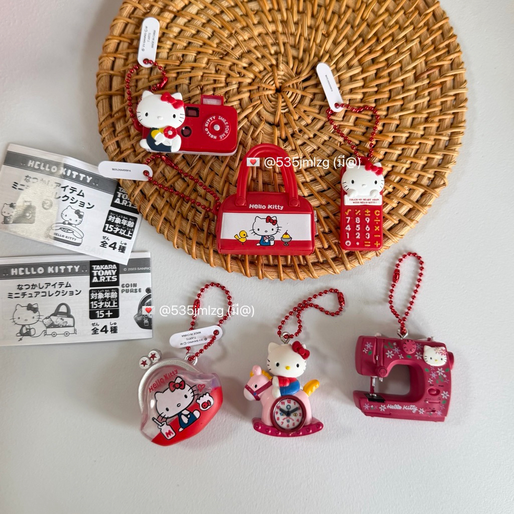 ส่งด่วนได้ ⭐️ พวงไข่ปลาสีแดง Hello Kitty ของใช้จำลอง ขนาดจิ๋ว 3-5 ซม. ( C-177 )