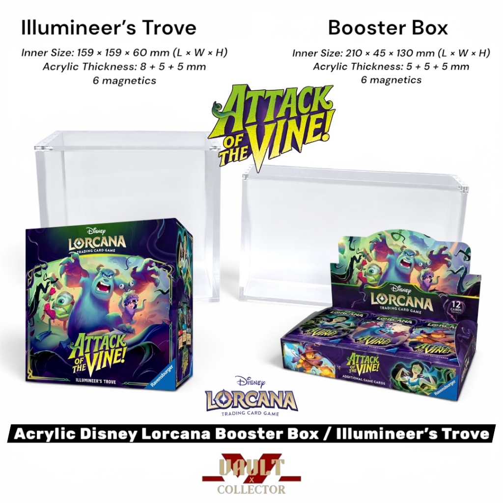 Premium Acrylic for Disney Lorcana Booster Box