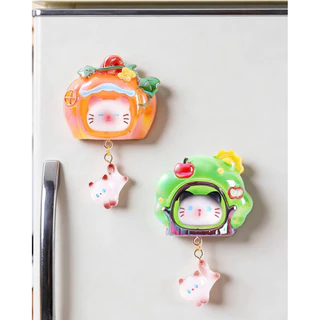 (ย110) โมเดลแม่เหล็ก : Meow Meow Refrigerator Magnet Little เปิดไฟได้
