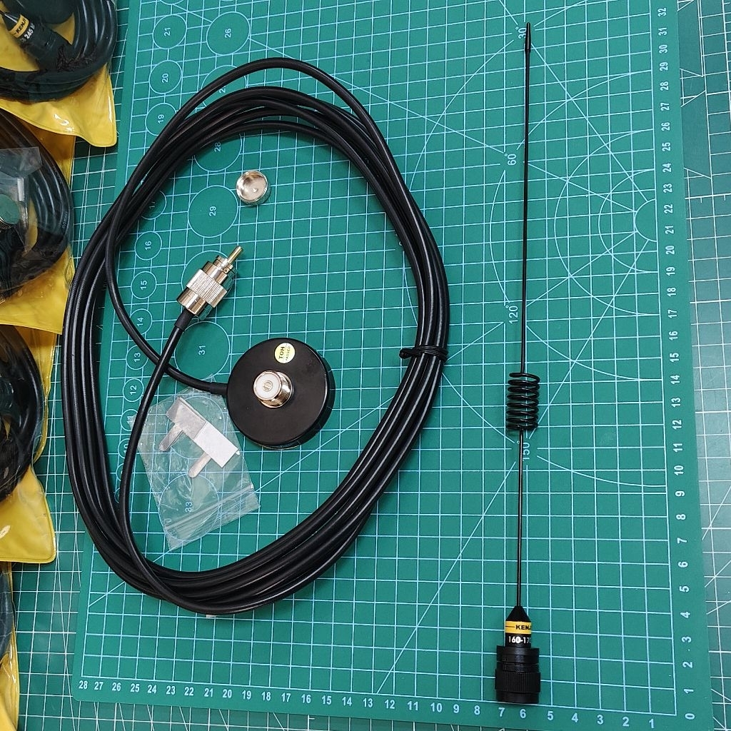 #เม้าแม่เหล็กติดรถยนต์+สาย +เสา H200SSS/PL259สัญญาณวิทยุสื่อสาร