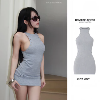 ‼️ส่งไวมีส่งด่วน‼️ [SUACLOTHE] ชุดเดรส Onyx Rib Dress ดีไซน์หรูหรา รายละเอียดเจาะหมุดที่โดดเด่น สินค้าพร้อมส่ง