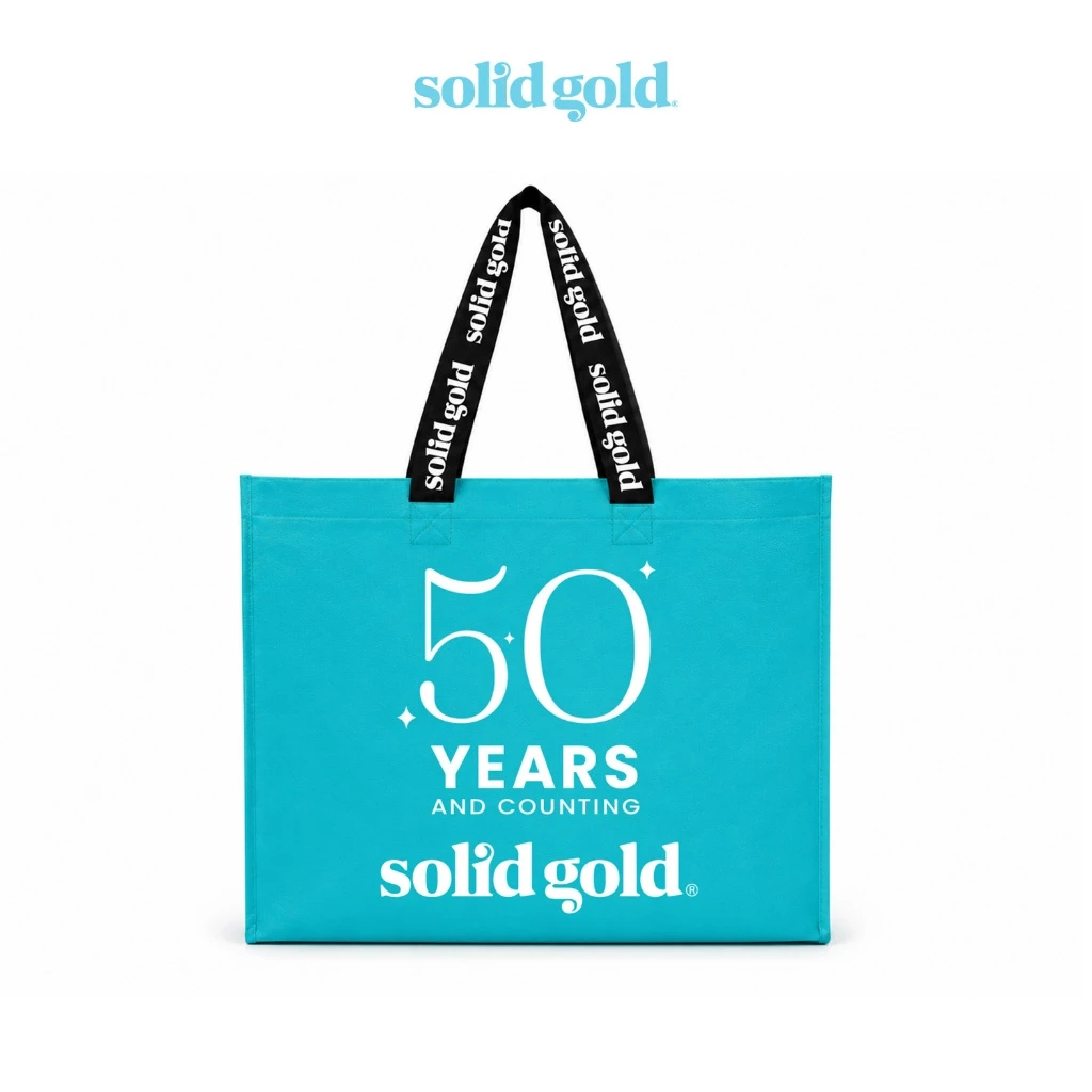[GIFT] Solid Gold ถุงผ้าเคลือบลามิเนต 50 YEARS AND COUNTING (คละลายส่ง)