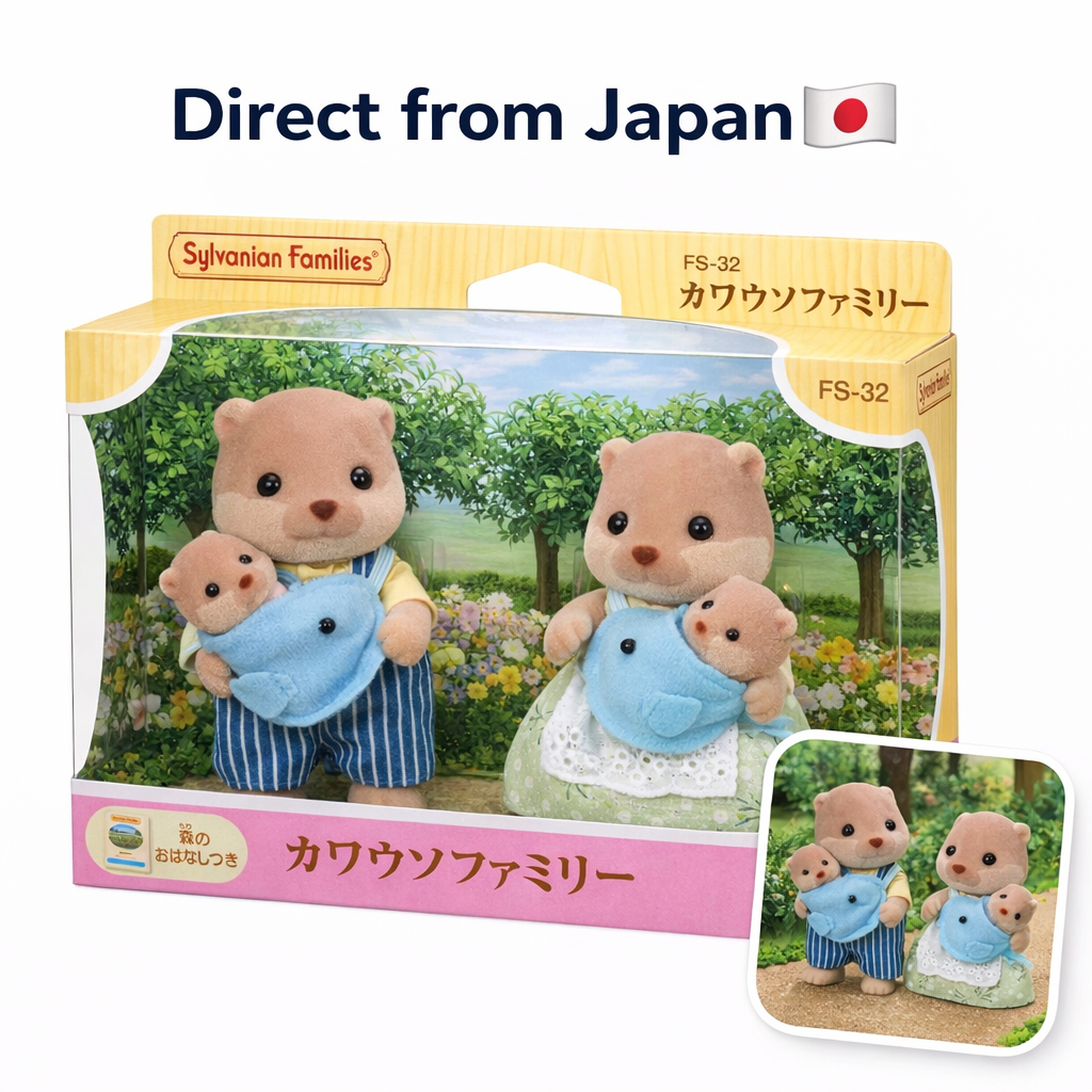 Sylvanian Families Dolls Otter Family  Set EPOCH Calico Critters【Direct from Japan🇯🇵】