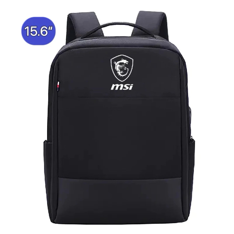 Fit MSI laptop bag กระเป๋าแล็ปท็อป กระเป๋าเป้สะพายหลังคอมพิวเตอร์ ขนาดพอดี 15.6 นิ้ว สีเทา backpack with USB charge