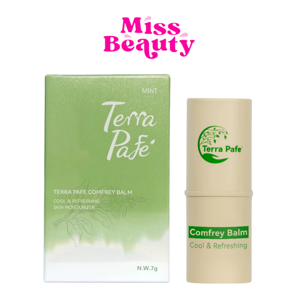 Terra Pafe เทอร่า ฟาเฟ่ บาล์มคอมเฟรย์ สมุนไพร 7 กรัม ยาดมแก้ไมเกรน