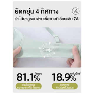 MiiOW เสื้อในเสริมทรง อกชิดสวย ใส่กับเสื้อคอลึกได้ ผ้า 7A แอนตี้แบคทีเรีย ผิวแพ้ง่ายใส่ได้ 581