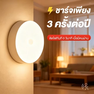 ไฟหัวเตียง ไฟติดผนังแบบไร้สาย ไฟเซนเซอร์ตรวจจับการเคลื่อนไหว COB AUTO Sensor ไฟติดทางเดิน ไฟรีโมท