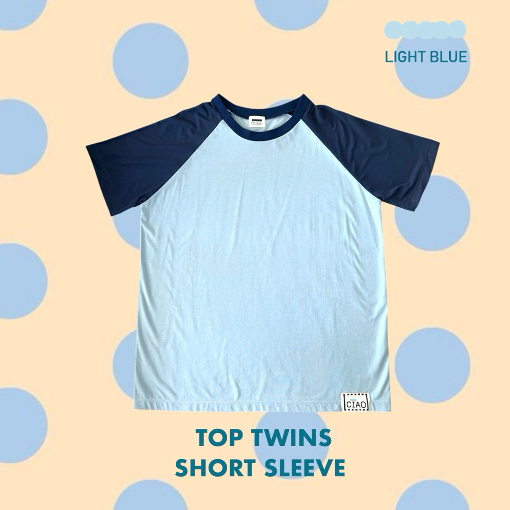 CIAO : TOP TWINS SHORT SLEEVES (Blue)