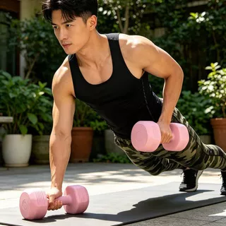 (ส่งใน 24 ชม) ANGTOP ดัมเบล 3 kg ฟิตเนส ดัมเบลหกเหลี่ยม สำหรับลดไขมันต้นแขน ดัมเบลยาง dumbbell set