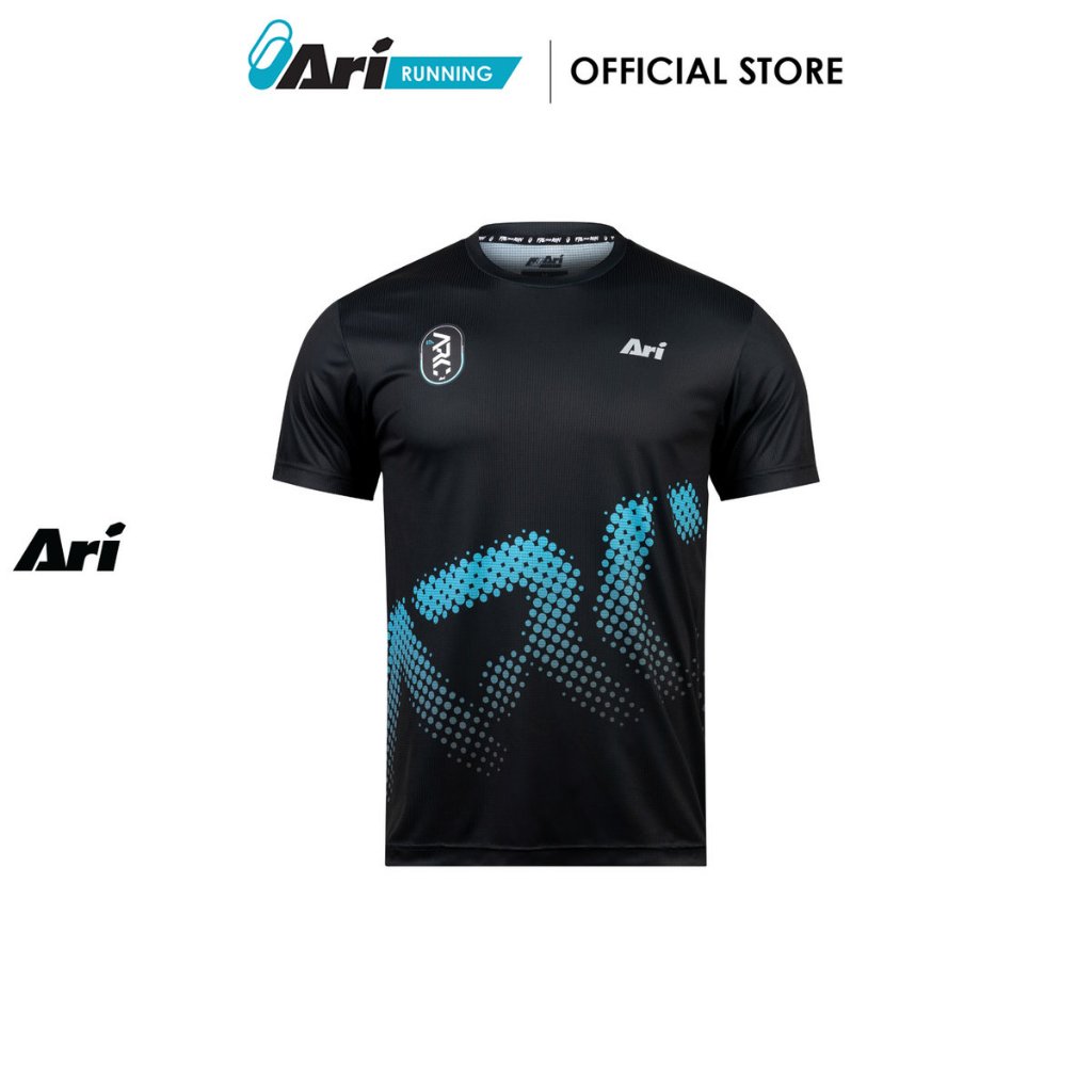 ARI UNISEX ARC GRAPHIC RUNNING TEE - BLACK (AAP2980-01) เสื้อวิ่ง อาริ ARC GRAPHIC RUNNING สีดำ