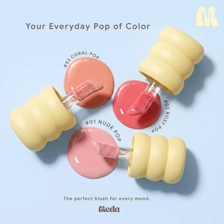 MEDA JELLY POP BLUSH #บลัชแก้มป๊อบ 4g. ลิควิดบลัชเนื้อนุ่ม พร้อมบำรุง