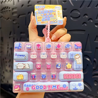 พวงกุญแจคีย์บอร์ด 26 ปุ่ม Dpression Fidget คลายเครียด ดีไซน์น่ารักสร้างสรรค์ เหมาะสำหรับเด็กและผู้ใหญ่