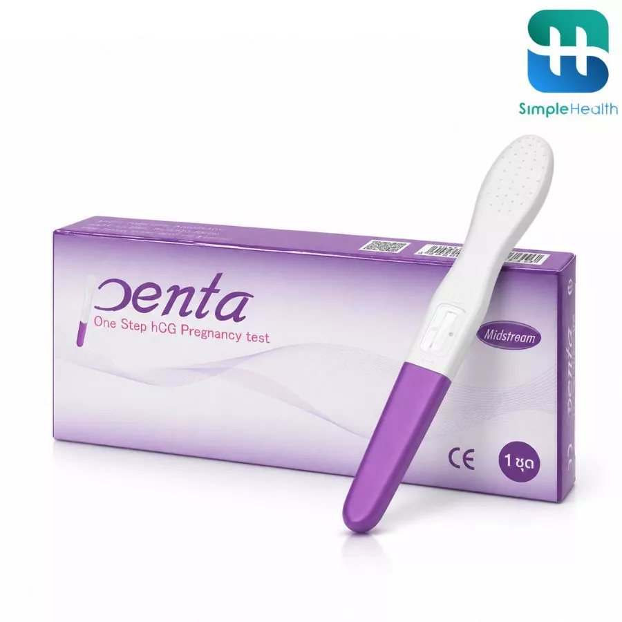 Simple health ชุดทดสอบการตั้งครรภ์ ที่ตรวจครรภ์ แบบปากกา ชนิดปัสสาวะ PENTA Test ใช้งานง่าย แม่นยำ