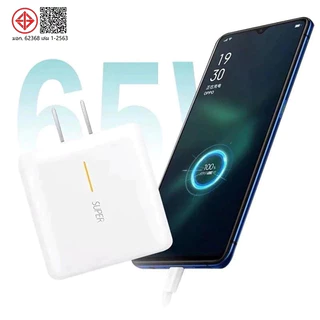 SANOOK OP 65W SUPER VOOC หัวชาร์จ+สายชาร์จ TYPEC รองรับชาร์จเร็วซุปเปอร Reno7/6/5/4/8/9/2F/x10pro/x3