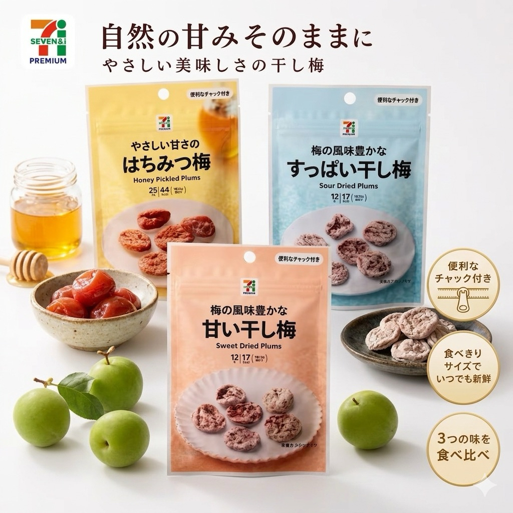 บ๊วยญี่ปุ่น อบแห้ง 7-11 Premium japan 🍑