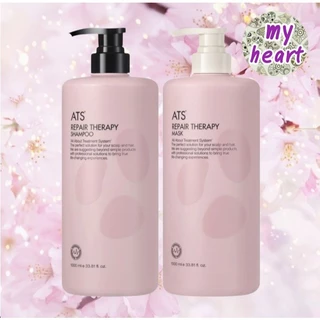 ATS Repair Therapy Shampoo/Mask 1000 ml แชมพู และครีมนวดผม ที่ช่วยซ่อมแซม และขจัดสิ่งตกค้างบนหนังศีรษะ และเส้นผม