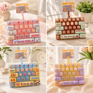 ของเล่นกดคลายเครียด 26 ปุ่ม คีย์บอร์ดจิ๋ว Fidget Toy พวงกุญแจห้อยกระเป๋า ของขวัญน่ารัก