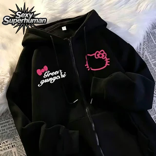 เสื้อสเวตเตอร์แจ็คเก็ตมีฮู้ด Unisex ใส่คู่กับแฟนได้ เนื้อผ้านุ่ม ใส่สบาย หน้าหนาวนี้ต้องมี