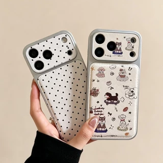 เคสหนังสกรีนลายการ์ตูนกันกล้องสำหรับไอโฟน17 pro max 16/pro/max 15/pro/max 14/pro/max 13 11 17promax 16promax 16plus i17