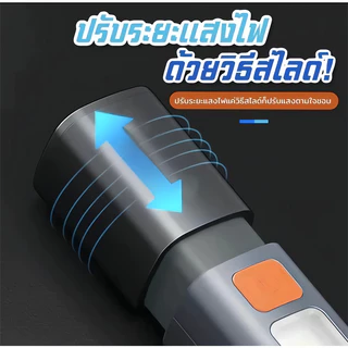 MIGU【สว่างมาก】ไฟฉาย LED ไฟฉายแรงสูง ขนาดเล็ก ไฟฉาย 2in1 ไฟฉายอเนกประสงค์ ไฟฉายตกปลากลางแจ้ง ระยะไกล โคมไฟตั้งแคมป์