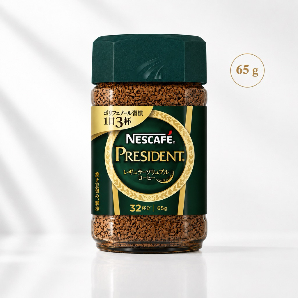 กาแฟ NESCAFE PRESIDENTเนสกาแฟ เพรสซิเด้น พรีเมี่ยม  รสเข้ม กลิ่นหอมมาก กาแฟพรีเมี่ยมจากญี่ปุ่น 📌 (Exp.06/27)