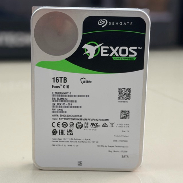 hdd Seagate ST16000NM001G 16TB 16 tb Exos X16 7200 RPM SATA 6Gb/s 256MB 3.5 Enterprise Hard Drive สภ