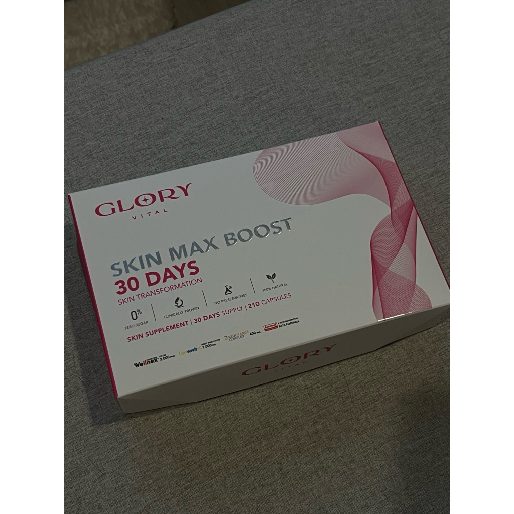 Glory 30DAYS Skin Max Boost วิตามินดริปผิว กลอรี่คอลลาเจน วิตามินซีมะเขือเทศ สารสกัดส้มสีเลือด และแอ