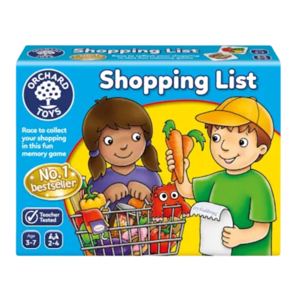 ORCHARD TOYS, Shopping List บอร์ดเกมส์เด็ก เสริมทักษะความจำ การจับคู่ สำหรับ 3-7 ปี ลิขสิทธิ์แท้