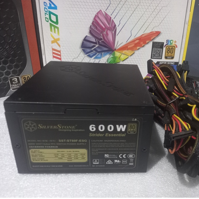 PSU ประกัน 6เดือน SilverStone 600W 80+GOLD มือ2  / power supply / พาวเวอร์ซัพพลาย