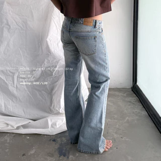 [ PAPADON'TCRY ] - Extra Low-Rise Flared Jeans กางเกงยีนส์ขาม้าเอวต่ำมาก