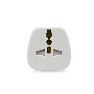 หัวแปลงปลั๊ก VEXXO ADAPTER 1 ช่องเสียบ 2 ขากลม (รองรับกำลังไฟ 3600 วัตต์)