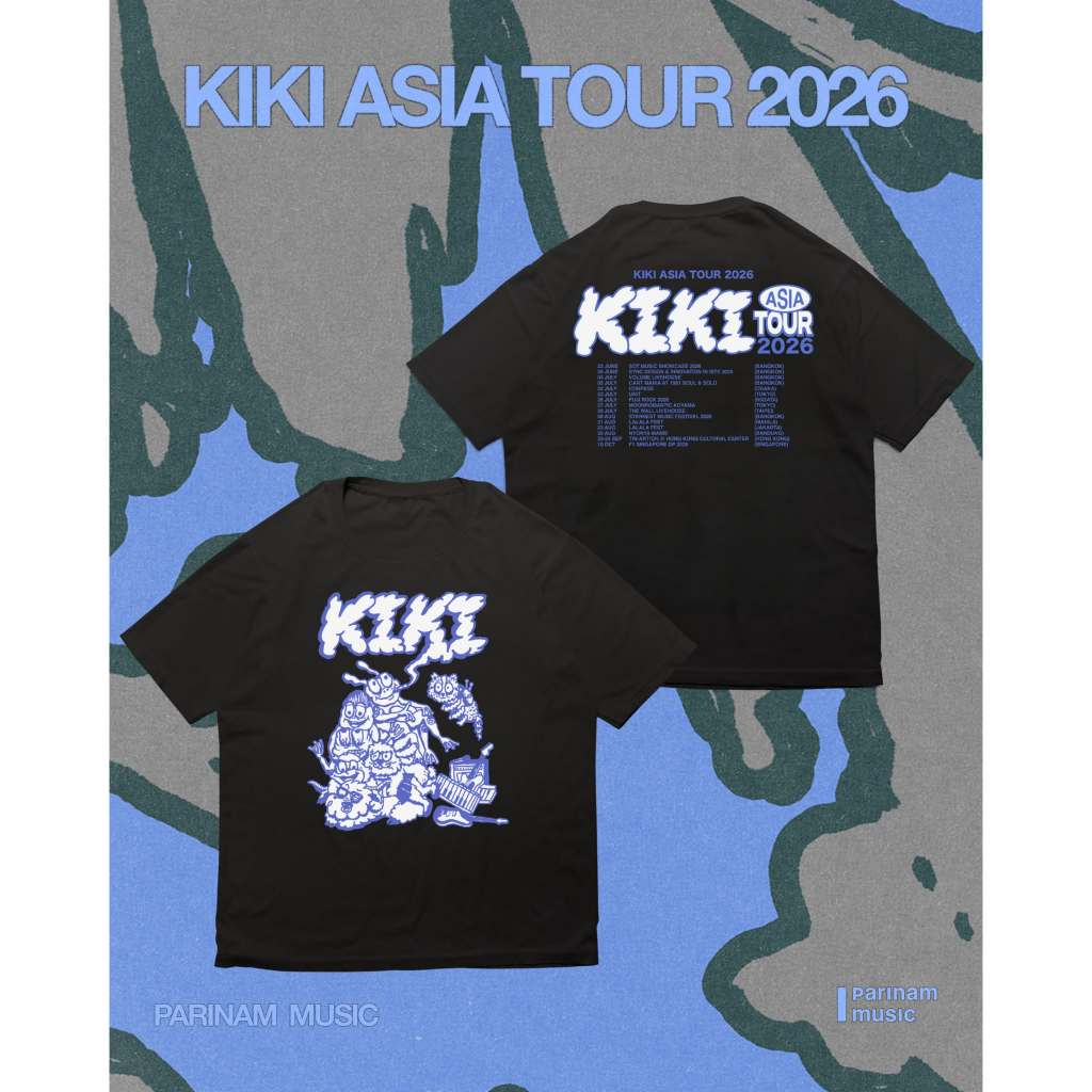 เสื้อยืดวง KIKI ลาย ASIA TOUR 2026 (ปี 2026)
