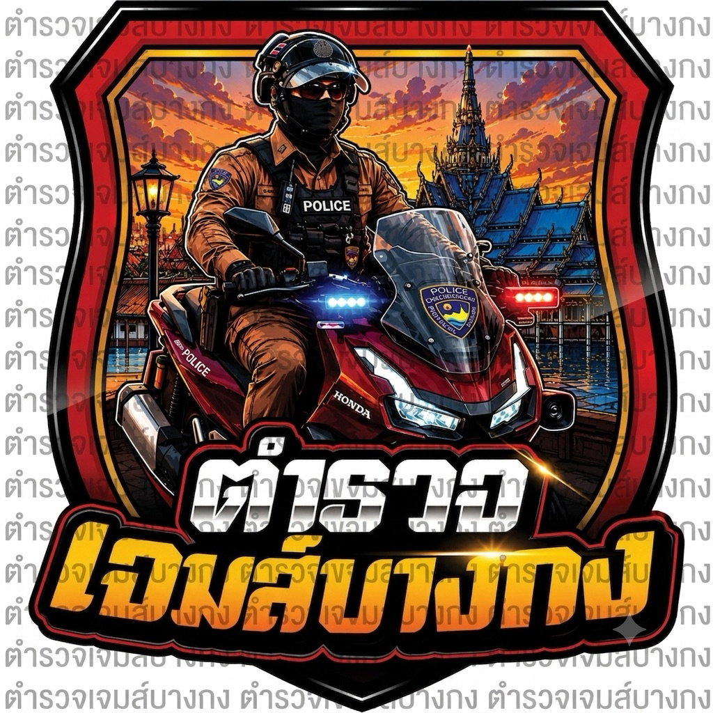 สติกเกอร์ตำรวจเจมส์บางกง V.1