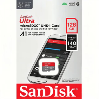 Sandisk Ultra Micro SD Card 128GB Speed 140MB/s, 256GB ,512GB Class10 A1Speed 150MB/s SDXC(SDSQUAC)