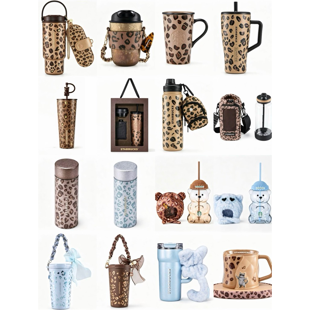 (Preorder) แก้ว Starbucks Leopard Series
