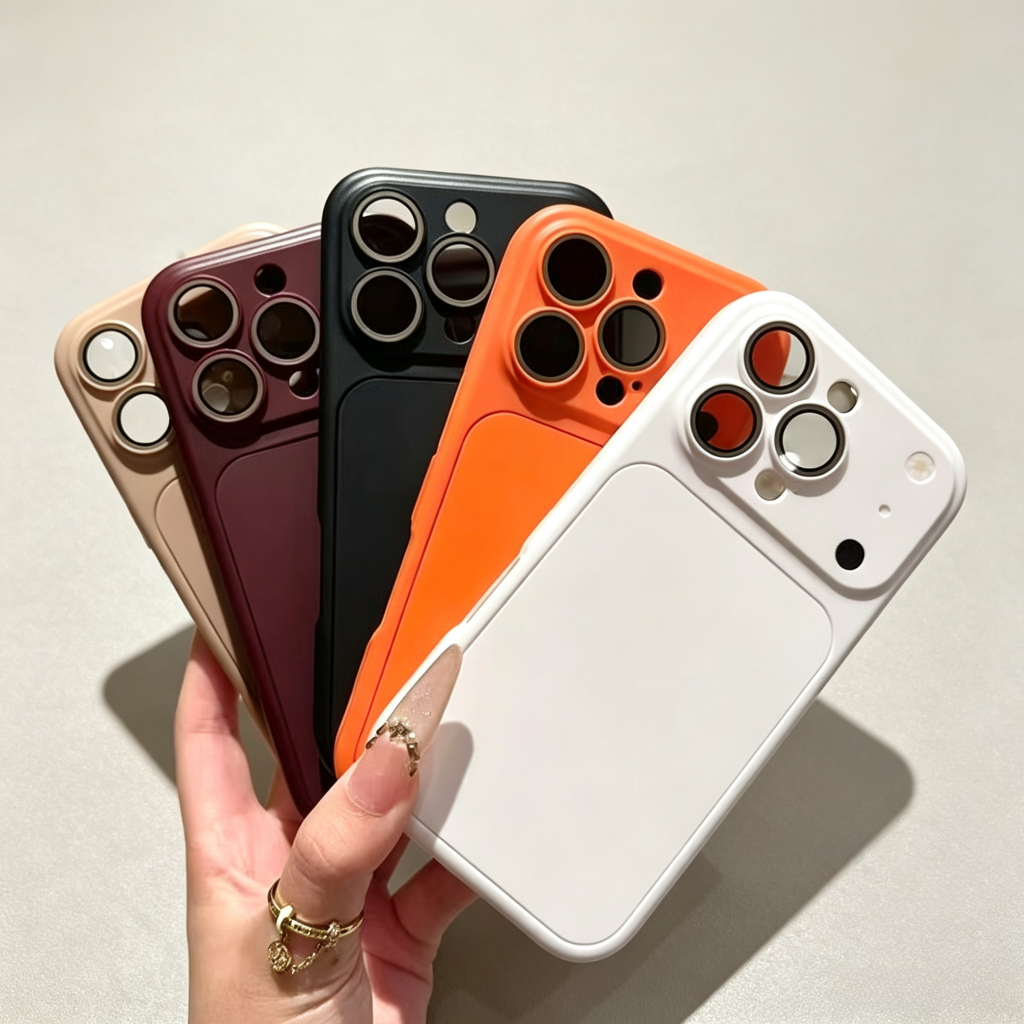 2in1ซิลิโคน พีซี/พร้อมฟิล์มเลนส์/เคสนิ่ม For เคสไอโฟน iPhone 11 12 13 14 15 16 17 Pro Max เคสโทรศัพท์สีทึบเรียบง่ายเข้าร