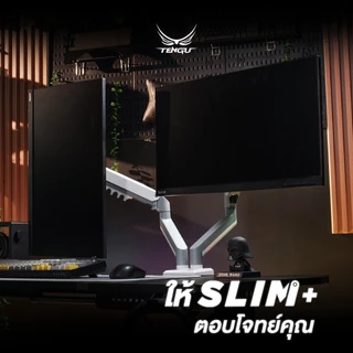 Tengu ขาจับจอคอม รุ่น SLIM Monitor Arm แขนจับจอคอม สำหรับจอ 15-32 นิ้ว รองรับ1และ2จอมอนิเตอร์