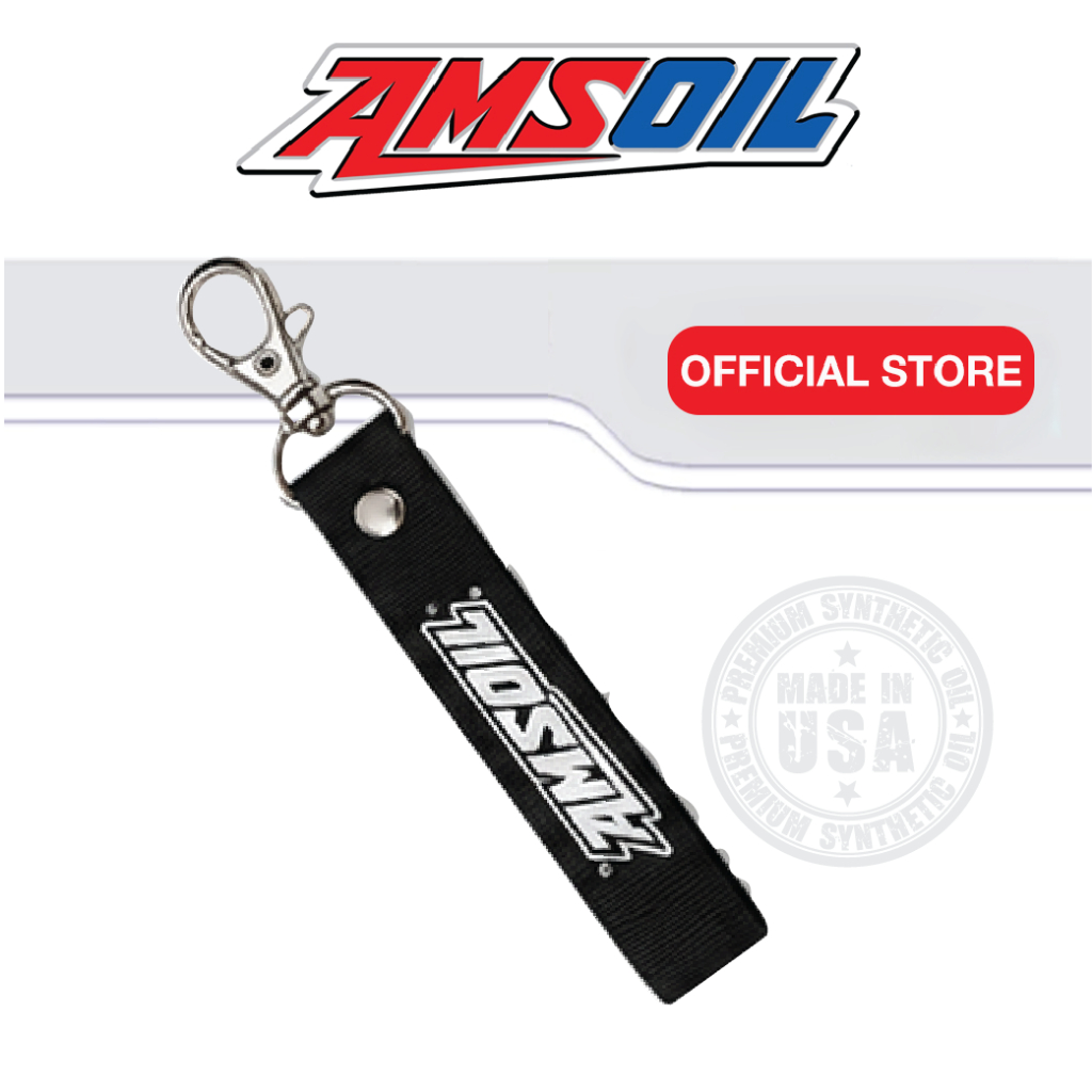 (A-KEYCHAIN AMSOIL) พวงกุญแจผ้าซิ่ง พวงสแน็ป ลาย AMSOIL