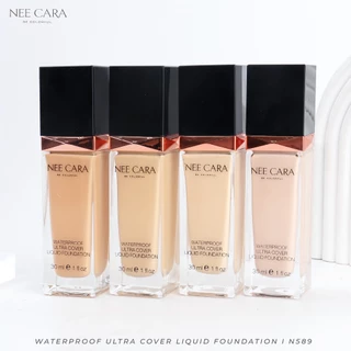 NEE CARA | N589 นีคาร่า รองพื้น กันน้ำ ครีมรองพื้น WATERPROOF ULTRA COVER LIQUID FOUNDATION
