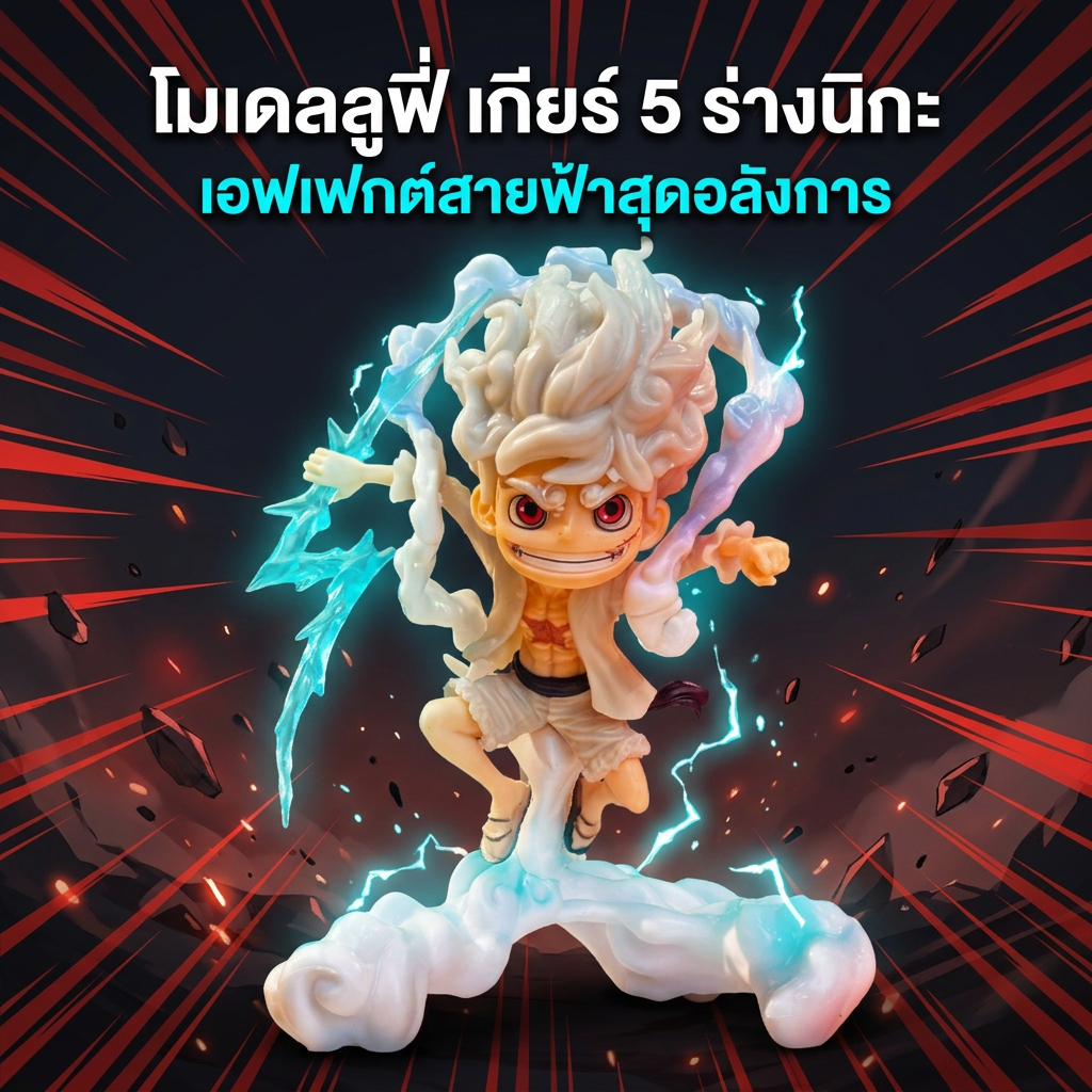 สถานที่ท้องถิ่น 16 ซม.เกียร์ 5 Luffy Sun God Nika Action Figure 5th Q รุ่น mini อะนิเมะ One Piece รูป COD สต็อกคอสเพลย์