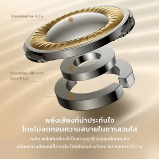 Baseus หูฟังไร้สายบลูทูธแบบเปิดหู รุ่น Bowie MC2 Open-Ear True Wireless Earbuds