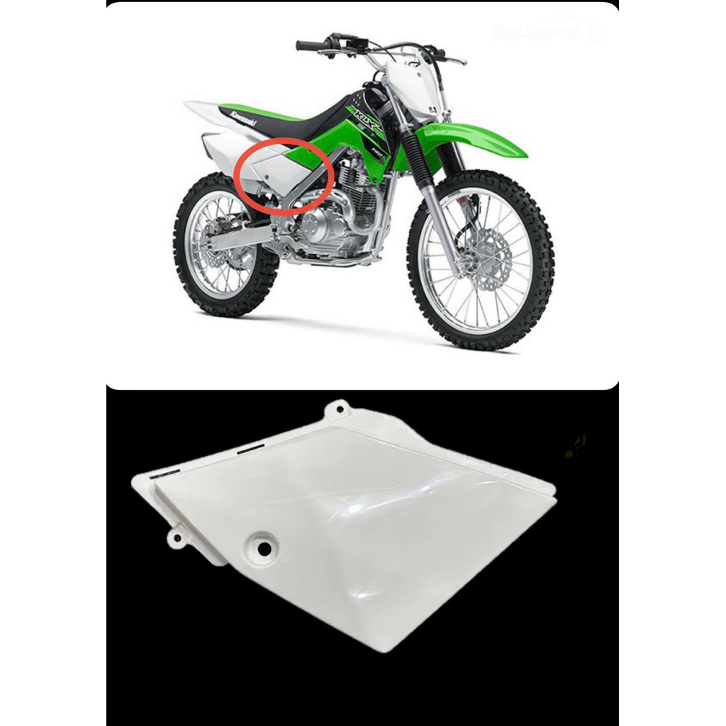 ฝาครอบข้างอันหน้าข้างขวาสีขาว KLX140RF/L/G(แท้ศูนย์ Kawasaki 36001-0125-266) ชุดสีเฟรมแฟริ่ง