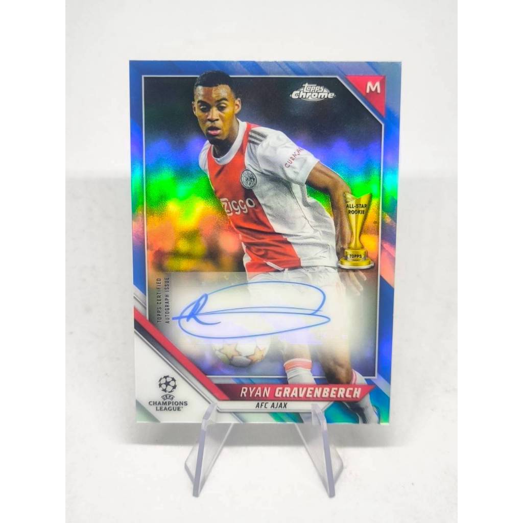Topps Chrome UEFA UCL Ryan Gravenberch 85/150 Auto 2021-22